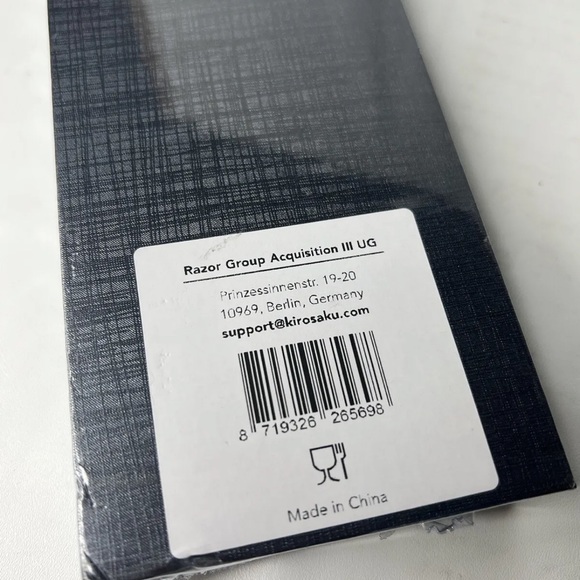 Kirosaku Premium Santoku Knife Damascus 18cm
